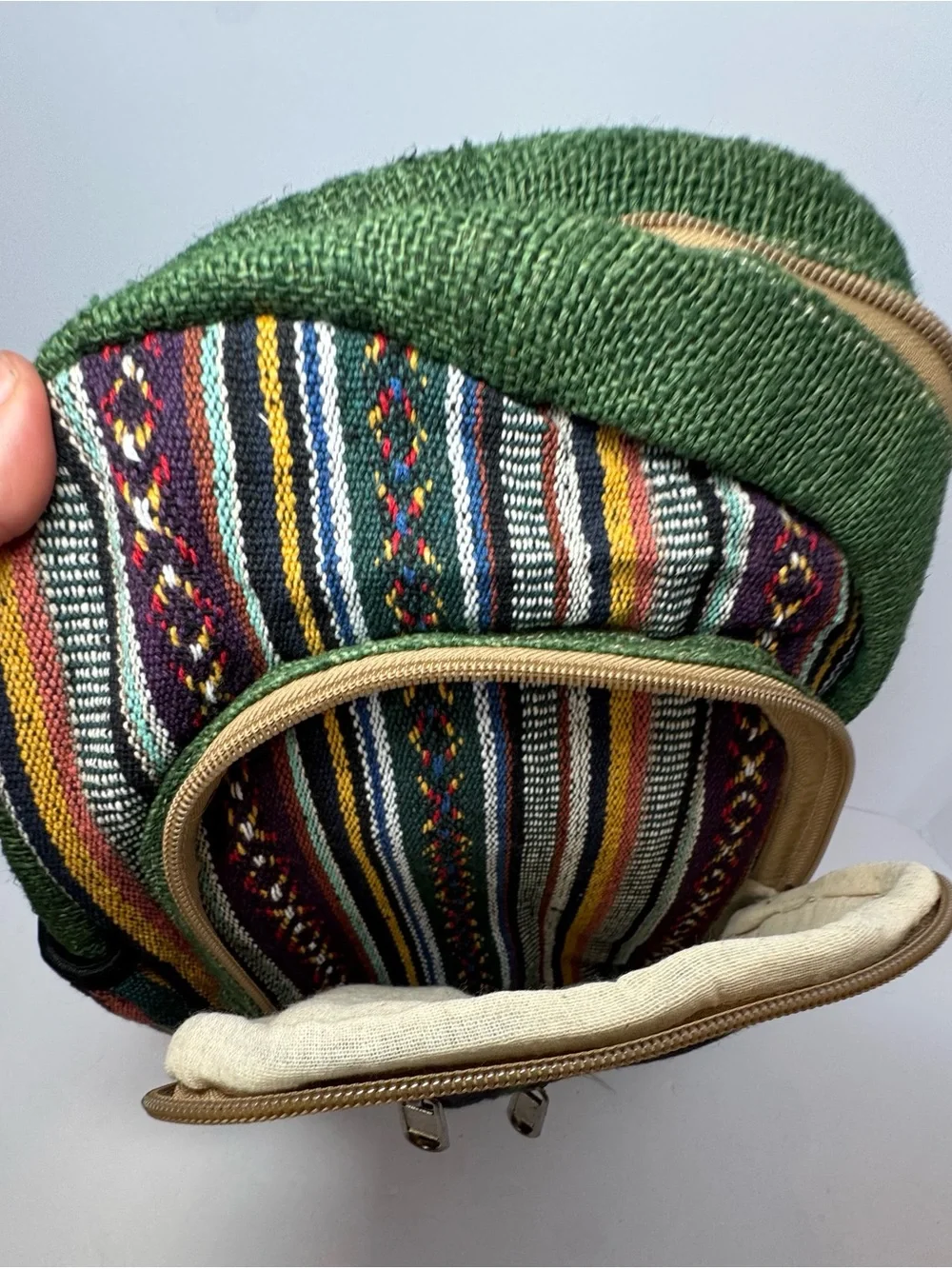 HIMALAYA HEMP woven small backpack